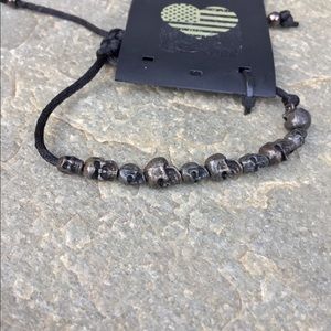 Metal skull anklet NWTs